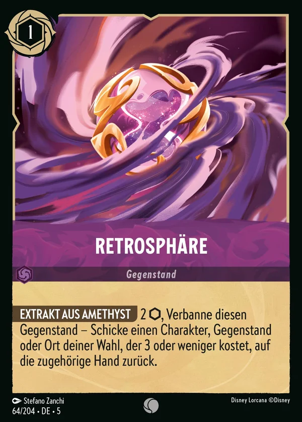 Retrosphäre — Disney Lorcana Gegenstand card from Shimmering Skies