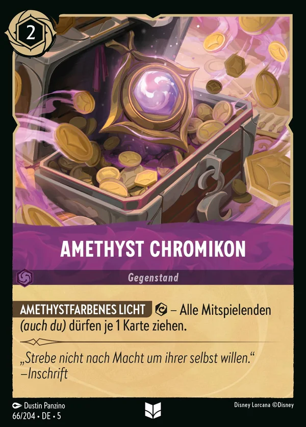 Amethyst Chromikon — Disney Lorcana Gegenstand card from Shimmering Skies