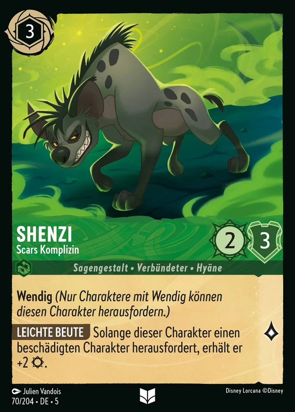 Shenzi - Scars Komplizin — Disney Lorcana Charakter card from Shimmering Skies