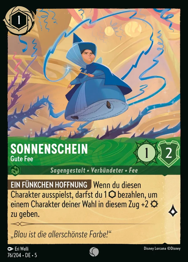Sonnenschein - Gute Fee — Disney Lorcana Charakter card from Shimmering Skies