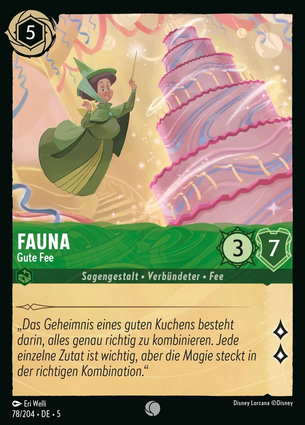 Fauna - Gute Fee — Disney Lorcana Charakter card from Shimmering Skies