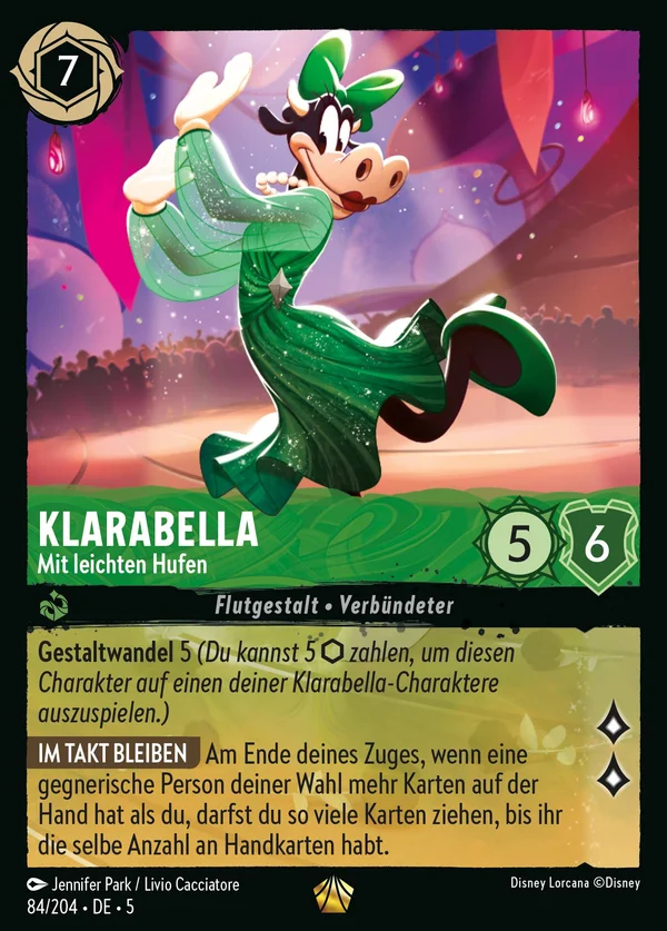 Klarabella - Mit leichten Hufen — Disney Lorcana Charakter card from Shimmering Skies