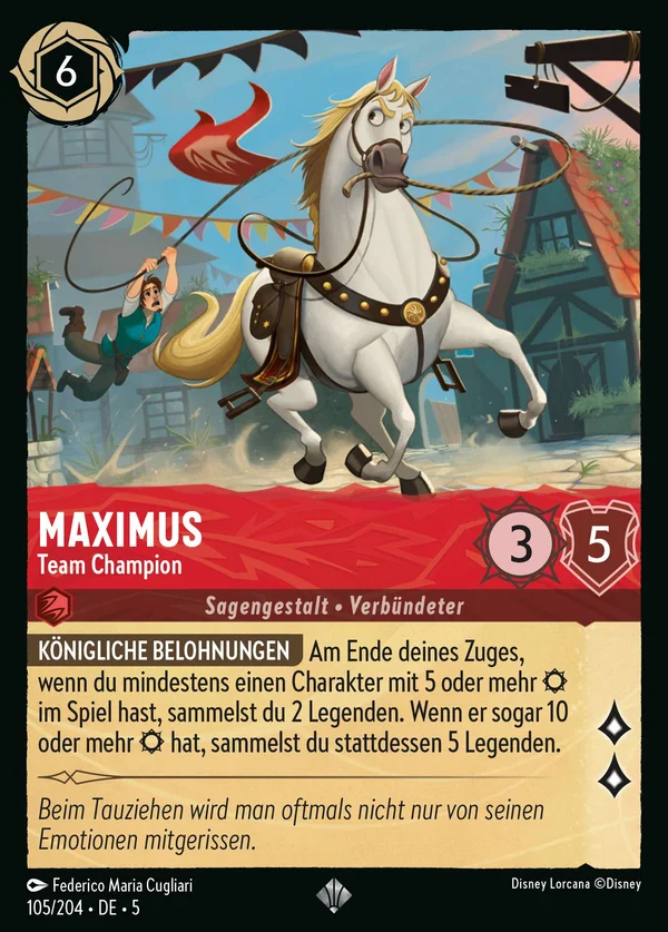 Maximus - Team Champion — Disney Lorcana Charakter card from Shimmering Skies