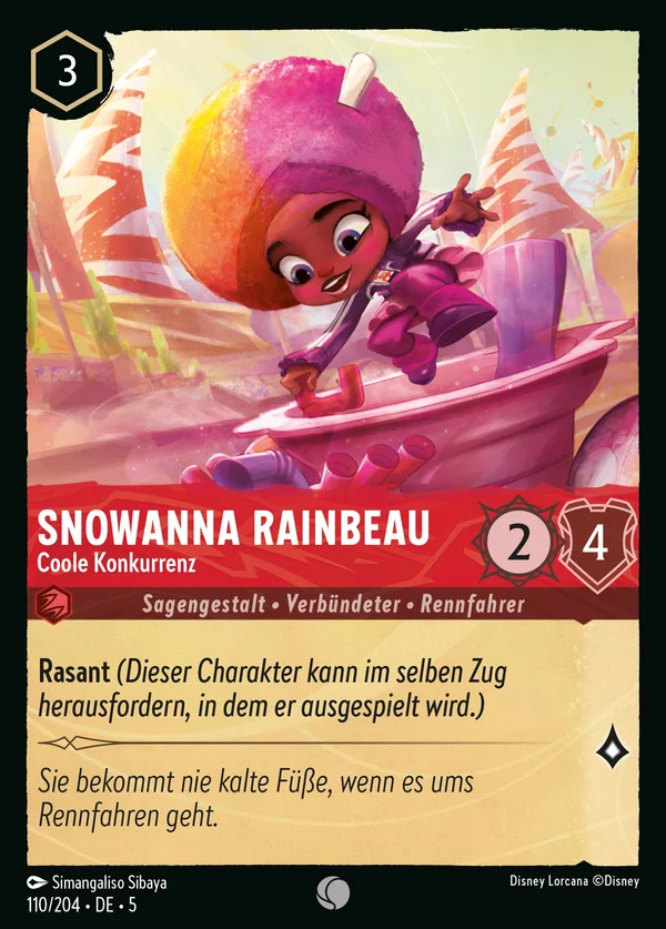 Snowanna Rainbeau - Coole Konkurrenz — Disney Lorcana Charakter card from Shimmering Skies
