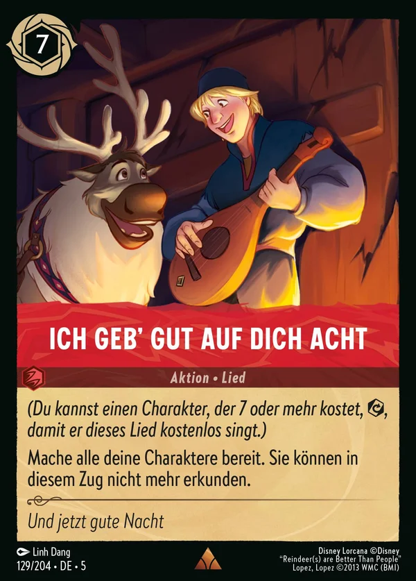 Ich geb' gut auf dich Acht — Disney Lorcana Aktion card from Shimmering Skies