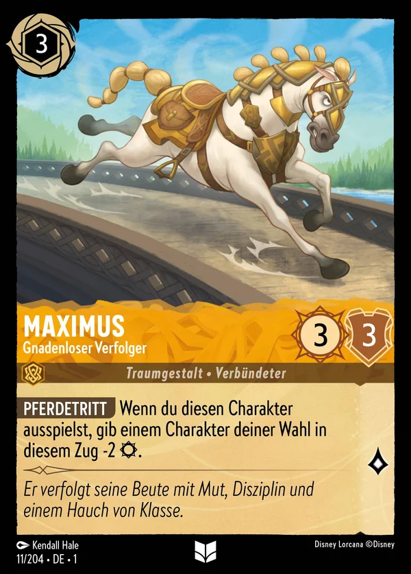Maximus - Gnadenloser Verfolger — Disney Lorcana Charakter card from The First Chapter