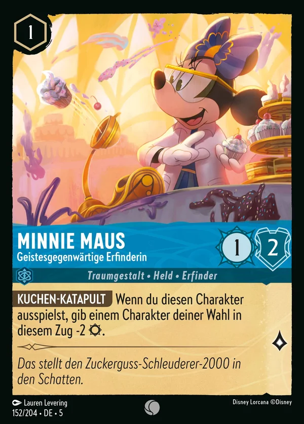 Minnie Maus - Geistesgegenwärtige Erfinderin — Disney Lorcana Charakter card from Shimmering Skies