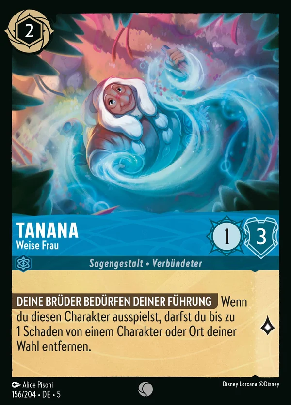 Tanana - Weise Frau — Disney Lorcana Charakter card from Shimmering Skies