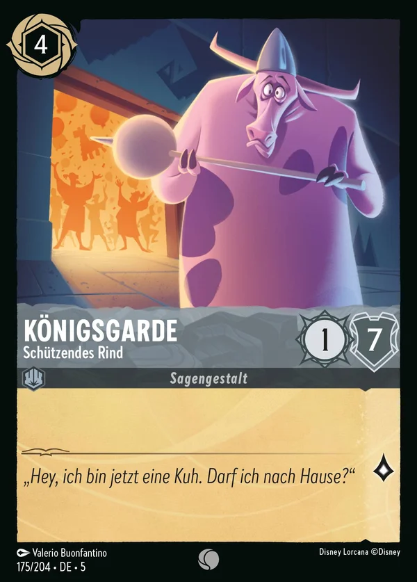 Königsgarde - Schützendes Rind — Disney Lorcana Charakter card from Shimmering Skies