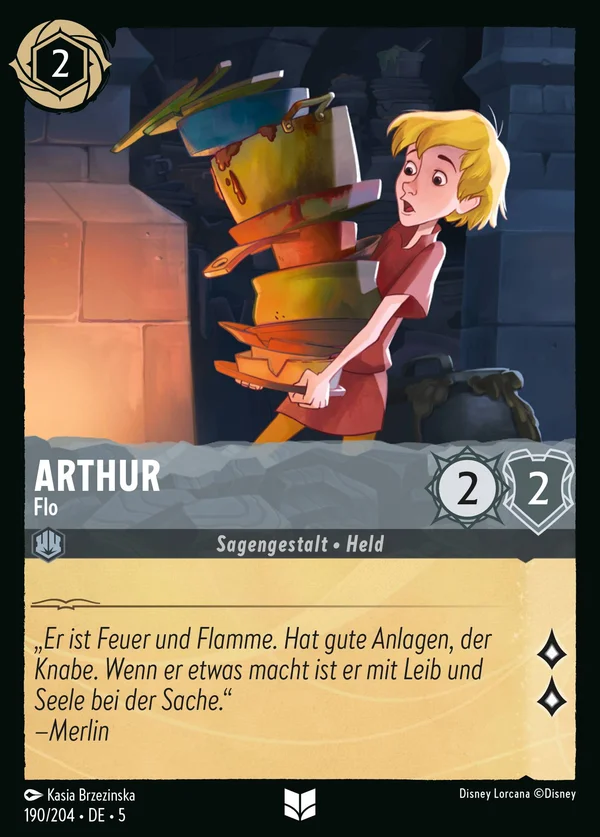 Arthur - Flo — Disney Lorcana Charakter card from Shimmering Skies