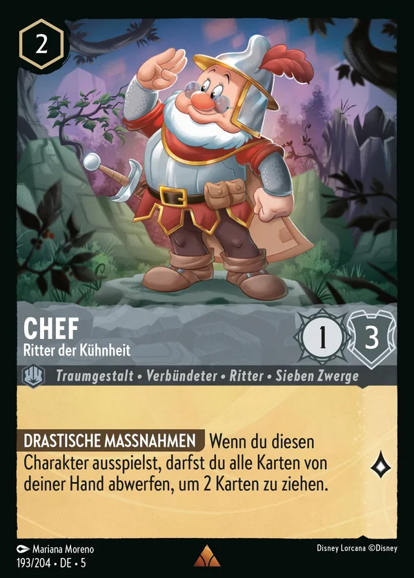 Chef - Ritter der Kühnheit — Disney Lorcana Charakter card from Shimmering Skies