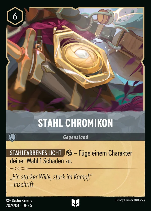 Stahl Chromikon — Disney Lorcana Gegenstand card from Shimmering Skies