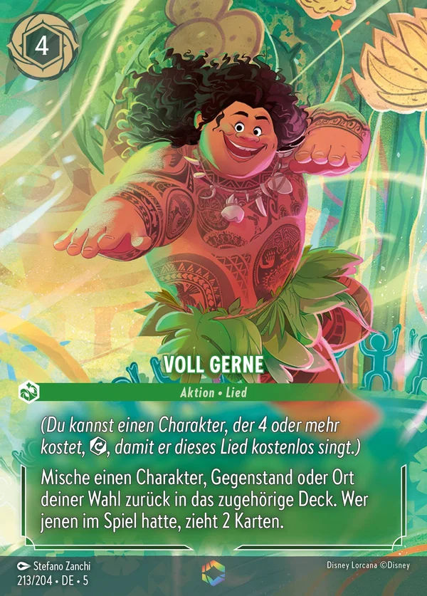 Voll gerne — Disney Lorcana Aktion card from Shimmering Skies