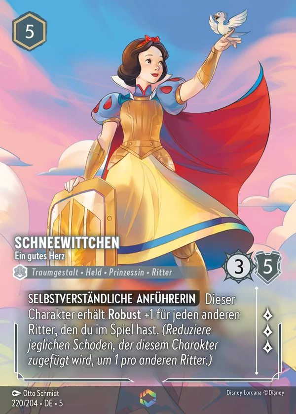 Schneewittchen - Ein gutes Herz — Disney Lorcana Charakter card from Shimmering Skies