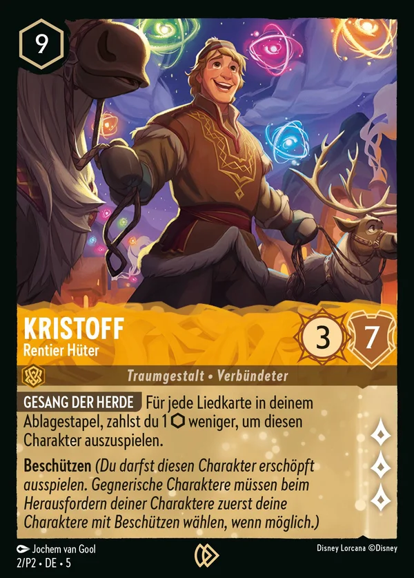 Kristoff - Rentier Hüter — Disney Lorcana Charakter card from Shimmering Skies
