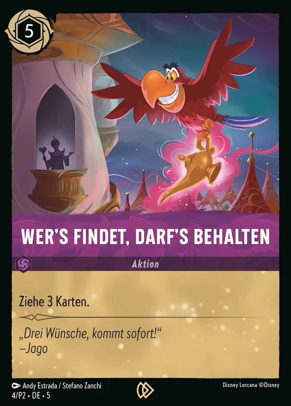 Wer's findet, darf's behalten — Disney Lorcana Aktion card from Shimmering Skies