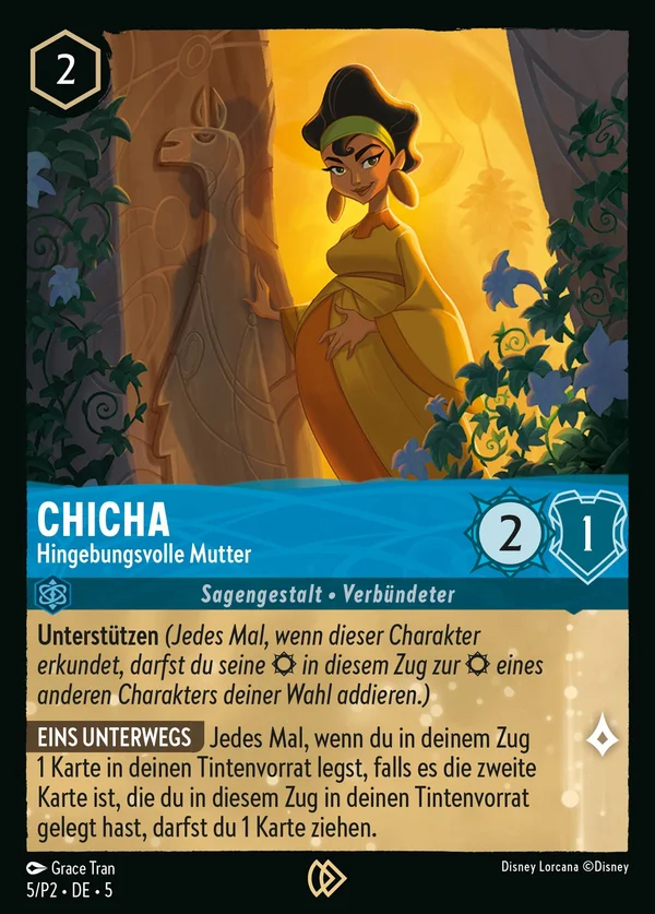 Chicha - Hingebungsvolle Mutter — Disney Lorcana Charakter card from Shimmering Skies