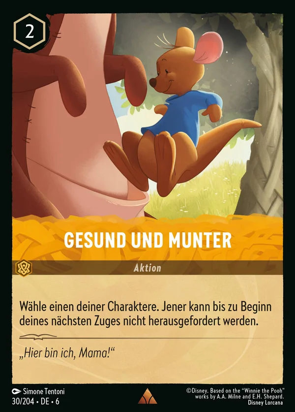 Gesund und munter — Disney Lorcana Aktion card from Azurite Sea