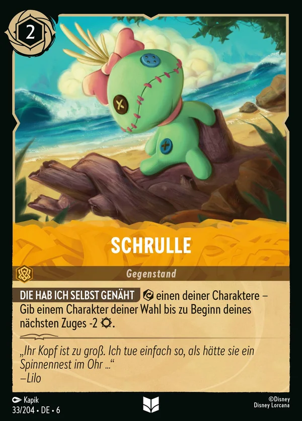 Schrulle — Disney Lorcana Gegenstand card from Azurite Sea