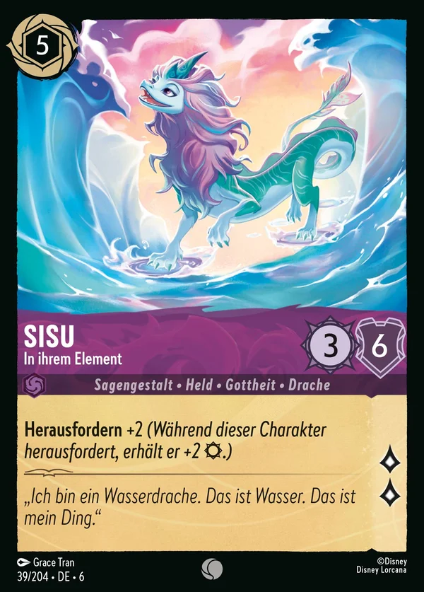 Sisu - In ihrem Element — Disney Lorcana Charakter card from Azurite Sea