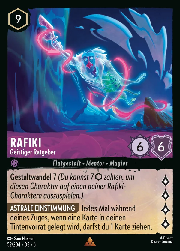 Rafiki - Geistiger Ratgeber — Disney Lorcana Charakter card from Azurite Sea