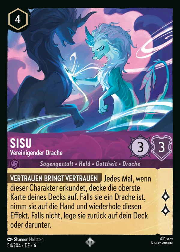 Sisu - Vereinigender Drache — Disney Lorcana Charakter card from Azurite Sea