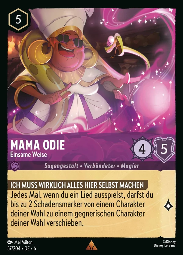Mama Odie - Einsame Weise — Disney Lorcana Charakter card from Azurite Sea