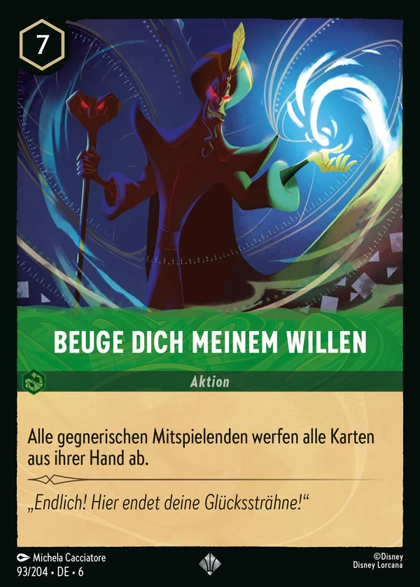 Beuge dich meinem Willen — Disney Lorcana Aktion card from Azurite Sea