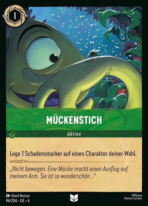 Mückenstich — Disney Lorcana Aktion card from Azurite Sea