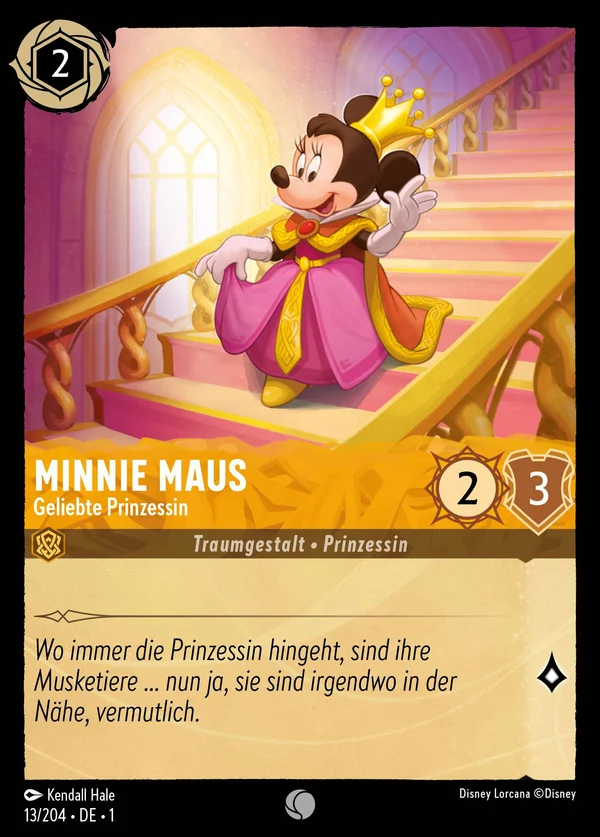 Minnie Maus - Geliebte Prinzessin — Disney Lorcana Charakter card from The First Chapter
