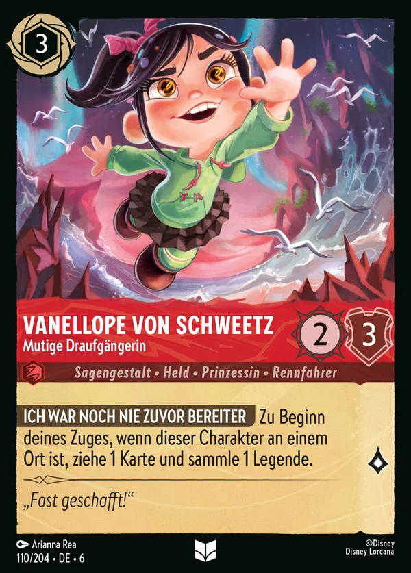 Vanellope von Schweetz - Mutige Draufgängerin — Disney Lorcana Charakter card from Azurite Sea