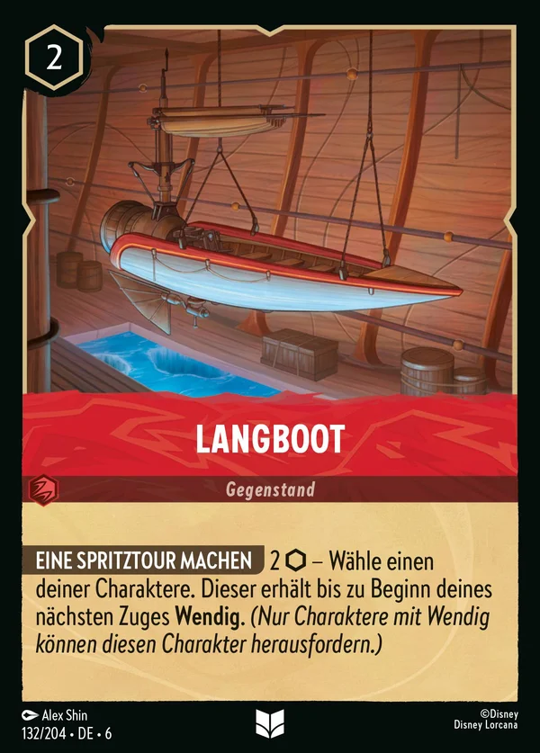 Langboot — Disney Lorcana Gegenstand card from Azurite Sea