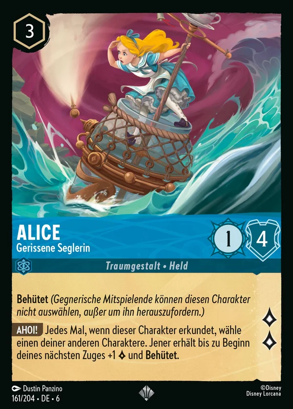 Alice - Gerissene Seglerin — Disney Lorcana Charakter card from Azurite Sea