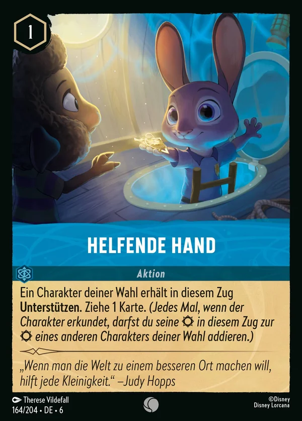 Helfende Hand — Disney Lorcana Aktion card from Azurite Sea