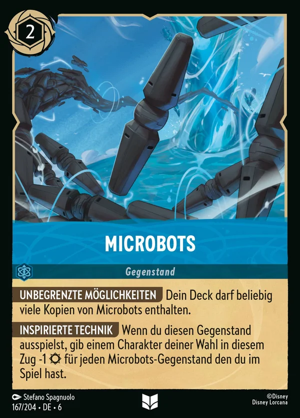 Microbots — Disney Lorcana Gegenstand card from Azurite Sea