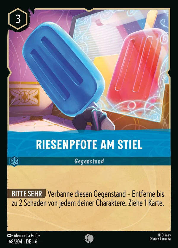 Riesenpfote am Stiel — Disney Lorcana Gegenstand card from Azurite Sea