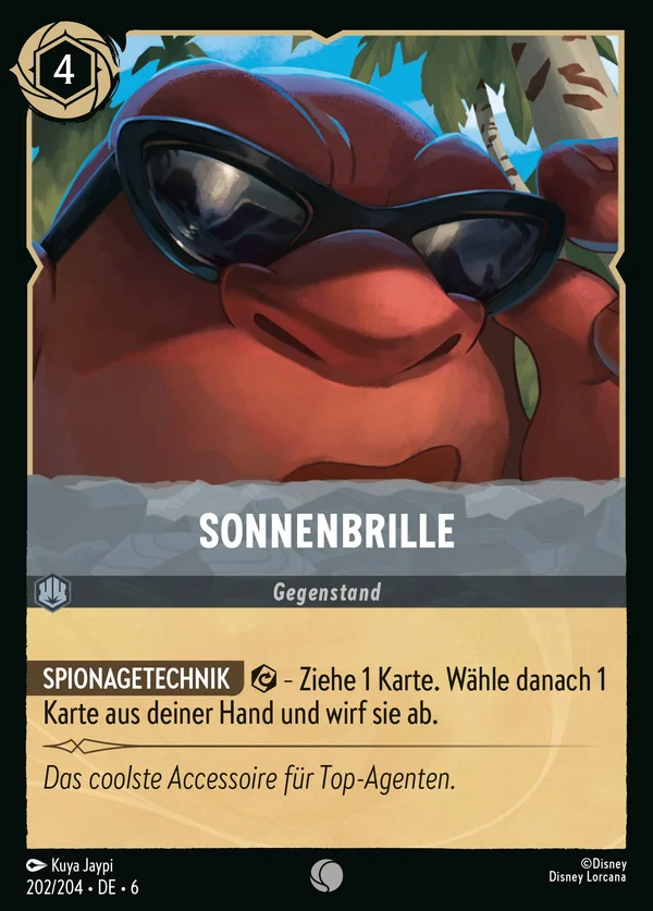 Sonnenbrille — Disney Lorcana Gegenstand card from Azurite Sea