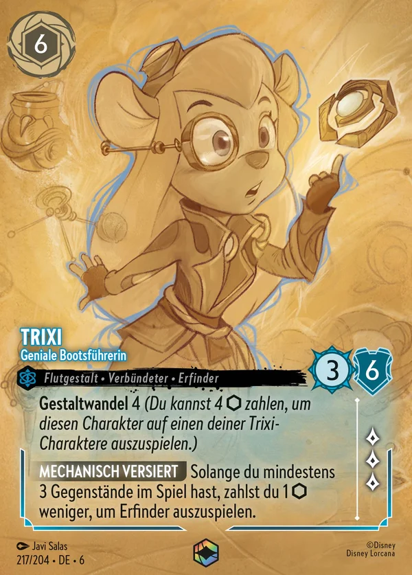 Trixi - Geniale Bootsführerin — Disney Lorcana Charakter card from Azurite Sea