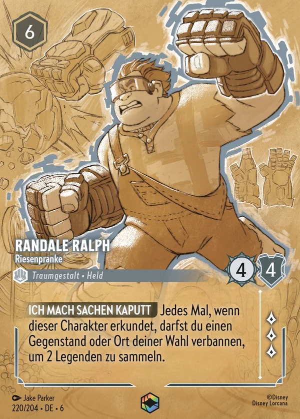 Randale Ralph - Riesenpranke — Disney Lorcana Charakter card from Azurite Sea