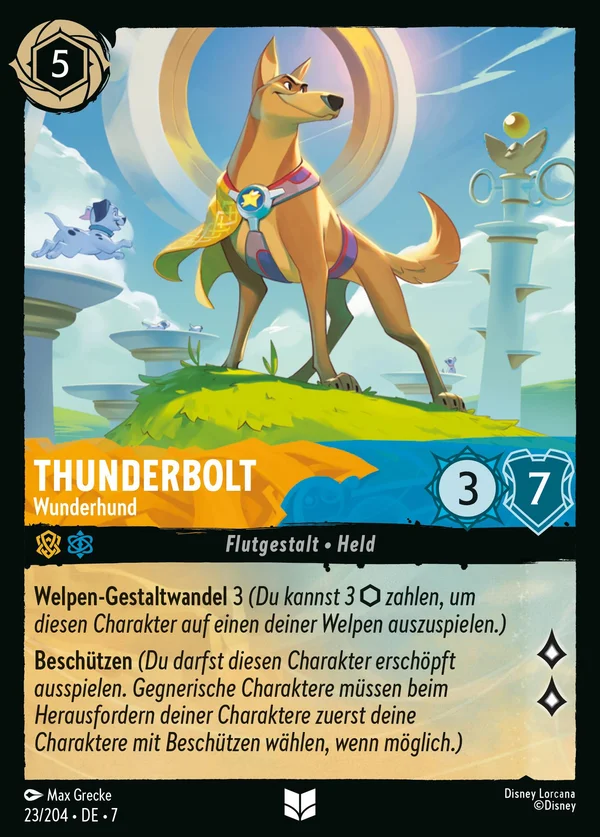 Thunderbolt - Wunderhund — Disney Lorcana Charakter card from Archazia's Island