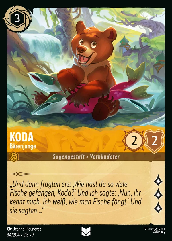 Koda - Bärenjunge — Disney Lorcana Charakter card from Archazia's Island
