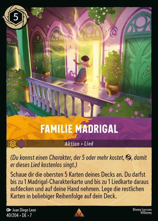 Familie Madrigal — Disney Lorcana Aktion card from Archazia's Island
