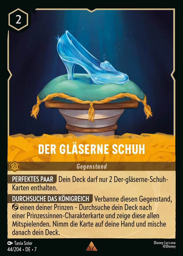 Der gläserne Schuh — Disney Lorcana Gegenstand card from Archazia's Island
