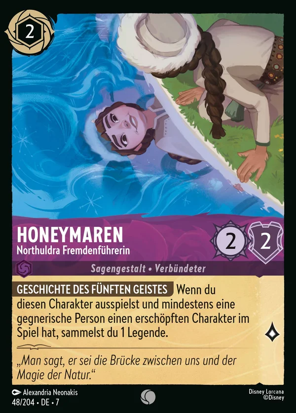 Honeymaren - Northuldra Fremdenführerin — Disney Lorcana Charakter card from Archazia's Island