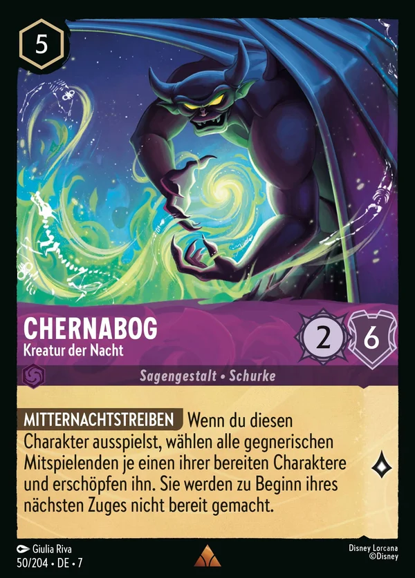 Chernabog - Kreatur der Nacht — Disney Lorcana Charakter card from Archazia's Island
