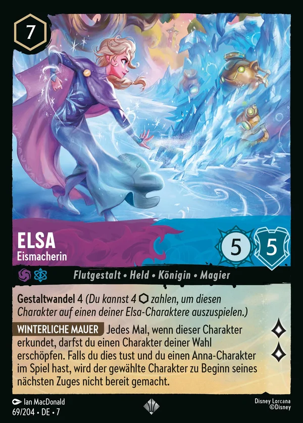 Elsa - Eismacherin — Disney Lorcana Charakter card from Archazia's Island