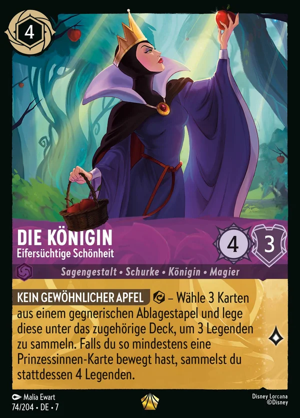 Die Königin - Eifersüchtige Schönheit — Disney Lorcana Charakter card from Archazia's Island
