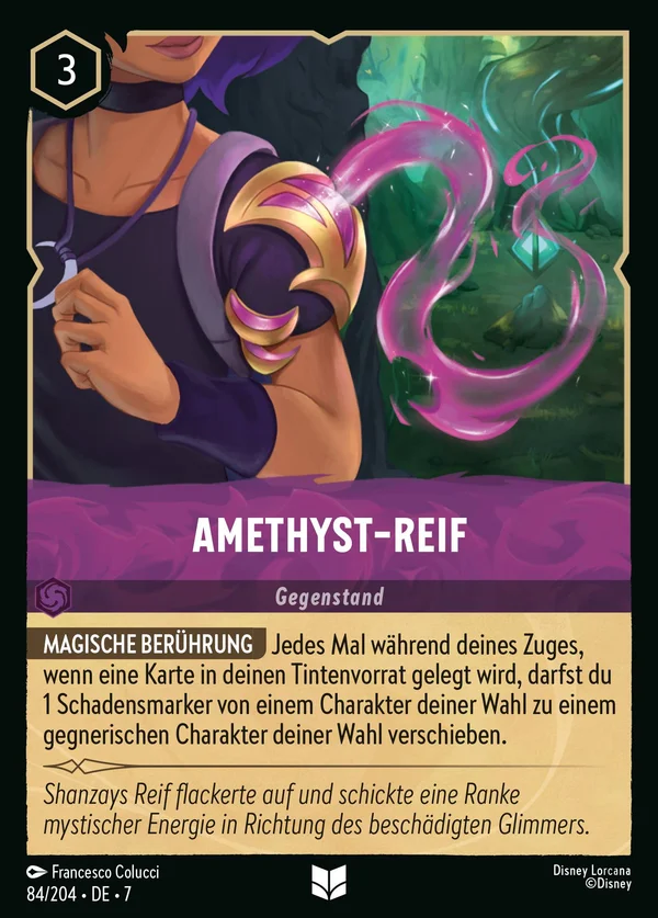 Amethyst-Reif — Disney Lorcana Gegenstand card from Archazia's Island