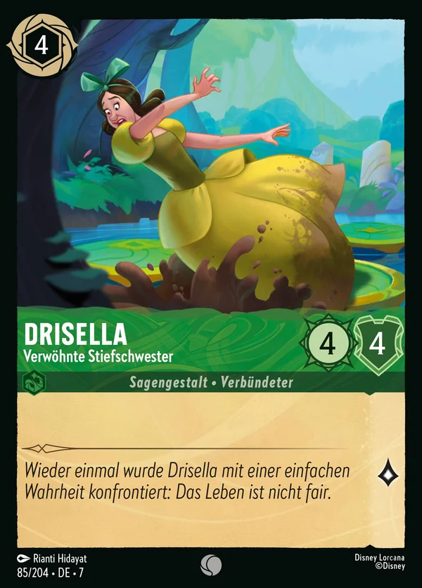 Drisella - Verwöhnte Stiefschwester — Disney Lorcana Charakter card from Archazia's Island