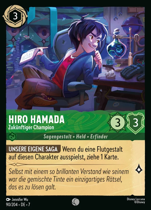 Hiro Hamada - Zukünftiger Champion — Disney Lorcana Charakter card from Archazia's Island